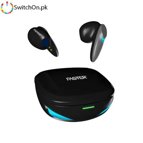 FASTER TG300 GAMING EARBUDS LOW LATENCY - ENC BLUETOOTH EARPHONE - BLUETOOTH 5.1 TOUCH CONTROL AIRBUDS