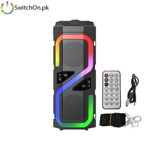 FASTER RAINBOW 7 POWERFUL BASS WIRELESS SPEAKER WITH MIC 20W - BLUETOOTH SPEAKER AND PORTABLE SPEAKER - Image 3